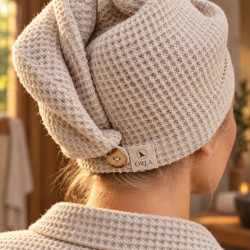 Lniany turban do włosów ORLA Rytuał