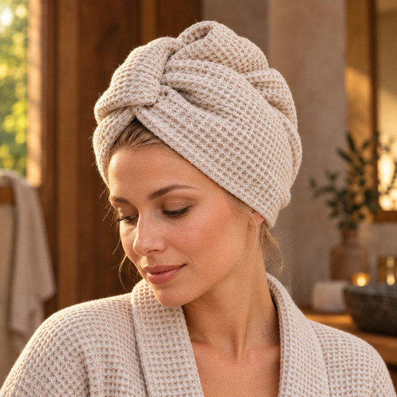 Lniany turban do włosów ORLA Rytuał