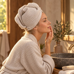 Lniany turban do włosów ORLA Rytuał